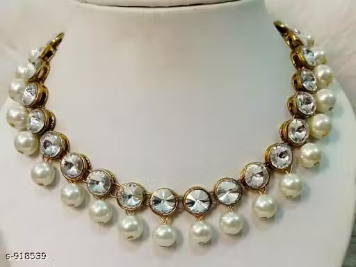 Trendy Alloy & Kundan Beads Necklace Set