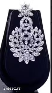 Rhodium Plated Jewellery Set White Austrian Diamond