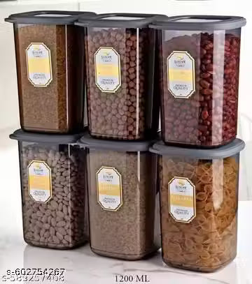 1100 Ml Easy Flow Cereal Dispenser Storage Jar