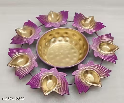 New Decorative Urli Bowl Diya Holder Stand