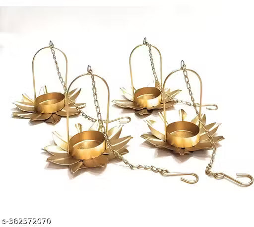 Hanging tea light set of 4